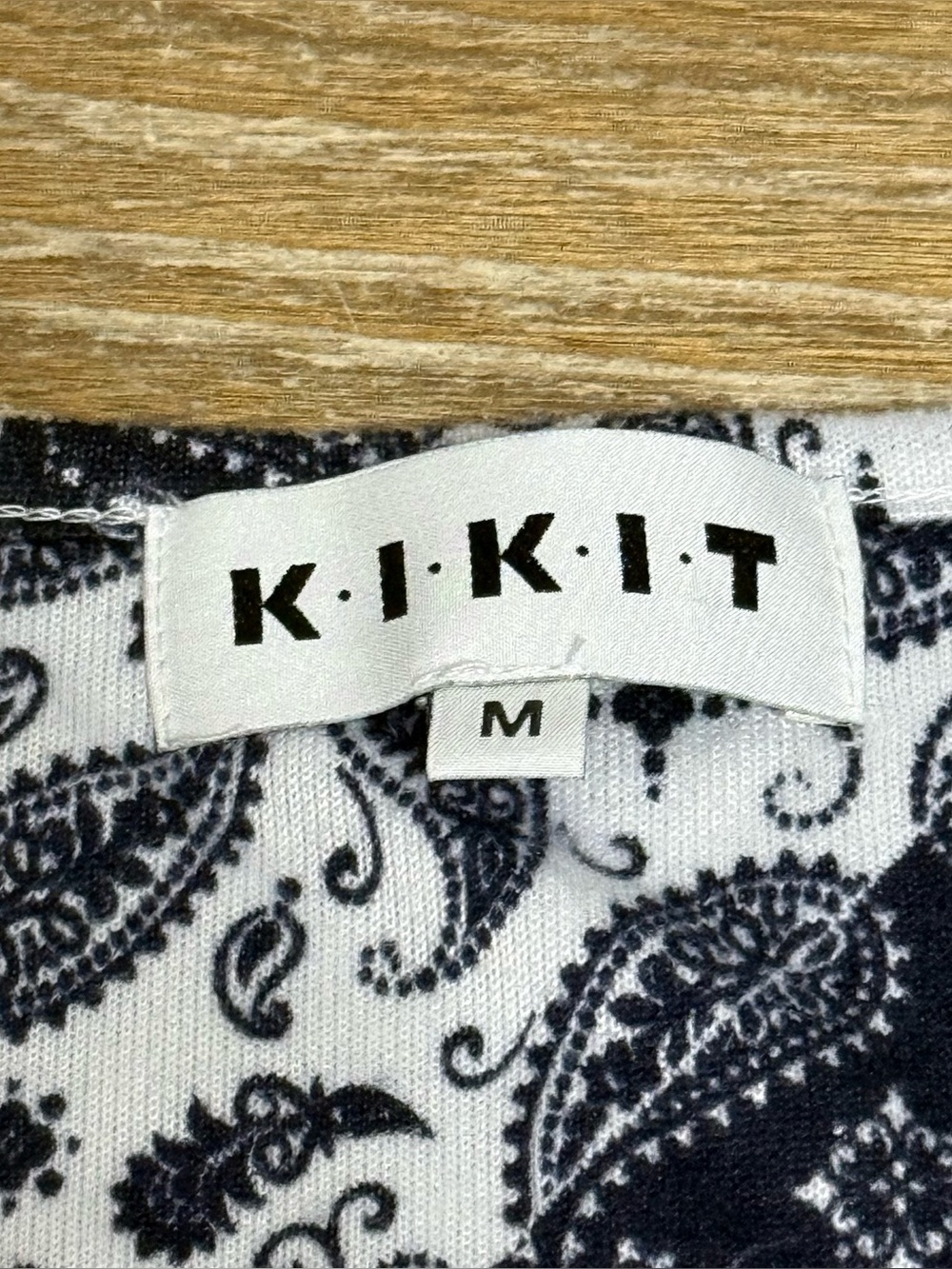 KIKIT Patchwork Paisley Sleeveless Faux Button Soft Tank Top Women’s Medium - Picture 3 of 8